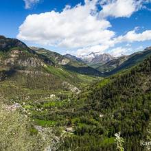 D�but de la randonn�e au dessus de Colmars Les Alpes