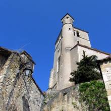 Saint Cirq Lapopie vue d'en bas