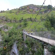 La passerelle d'Holzart� dans le Pays Basque