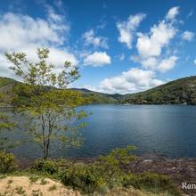 Au bord du lac de  Villefort en Lozre
