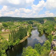 Le Lot vu depuis le village de Saint Cirq Lapopie
