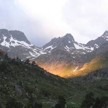 Photo : Lever de soleil sur la vallée du Marcadau Lever de soleil sur la vallée du Marcadau