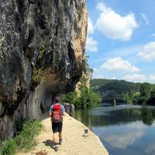 Sur le chemin de halage de Saint Cirq Lapopie dans le Lot