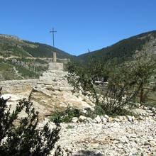 Lors de la mont�e � l'Ermitage de Sainte Enimie