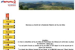 Comit dpartemental de la randonne pdestre du Puy de Dme